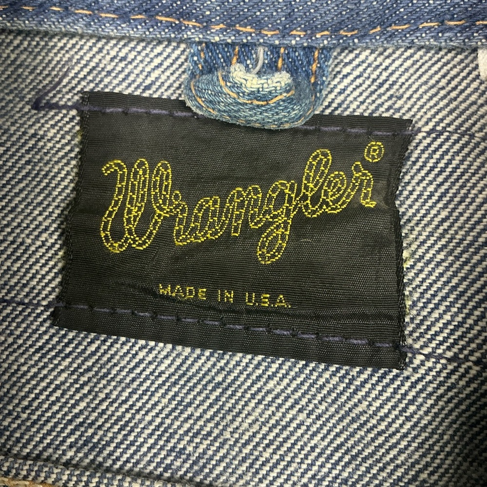 Vintage 60s Wrangler Selvedge button front denim jacket SZ Small USA made - Picture 3 of 10